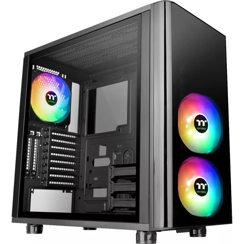 Thermaltake View 31 TG - ARGB Edition - MIDI bokštas - ATX - be maitinimo šaltinio (PS/2) - Juoda - USB/Garsas