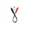 Audio Jack (3,5 mm) į 2 RCA laidas GEMBIRD CCA-406 20 cm juodas
