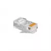 RJ45 kištukas GEMBIRD PLUG3UP6/100, Cat5, tiesus, permatomas, auksuoti kontaktai, pakuotė 100 vnt.