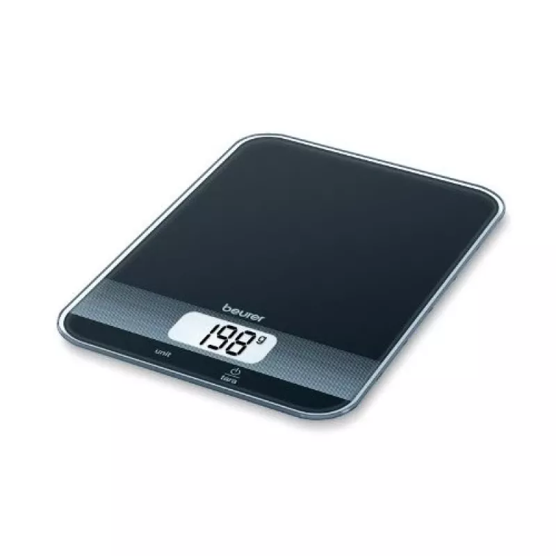 Beurer 70404 virtuvinės svarstyklės skaitmeninės juodos nešiojamos 5 kg 200x145x17 mm