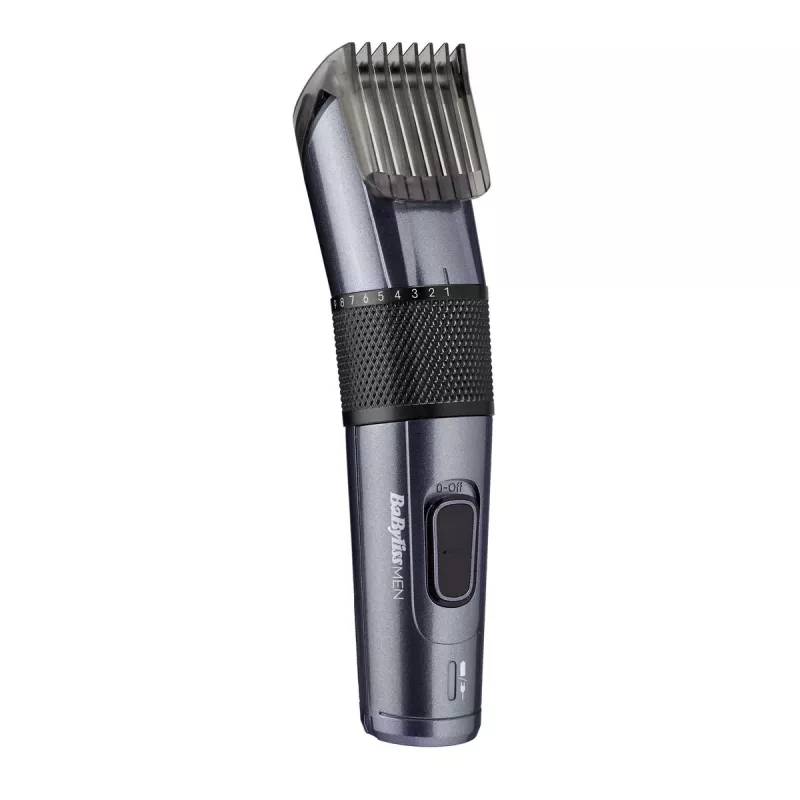 Plaukų kirpimo mašinėlė BABYLISS E976E – belaidė, įkraunama, 26 ilgio nustatymai, 0,5 mm–25 mm, 40 mm ašmenys, titano/nerūdijančio plieno ašmenys, 60 min. veikimo laikas