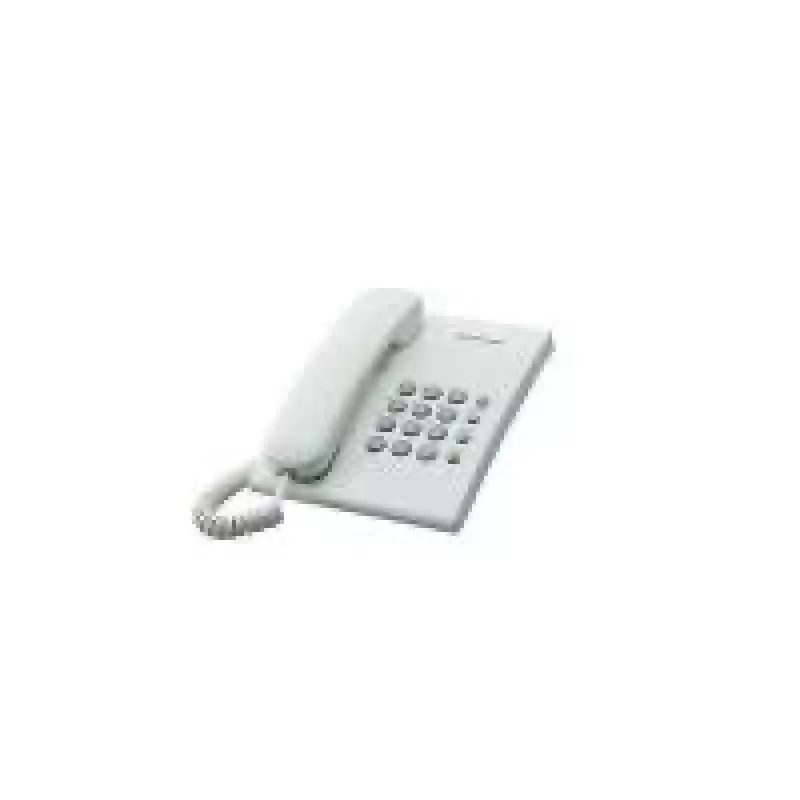Panasonic KX-TS500PDW analoginis telefonas – 16 mygtukų, baltas, ant stalo/sienos, 100 įrašų telefonų knyga