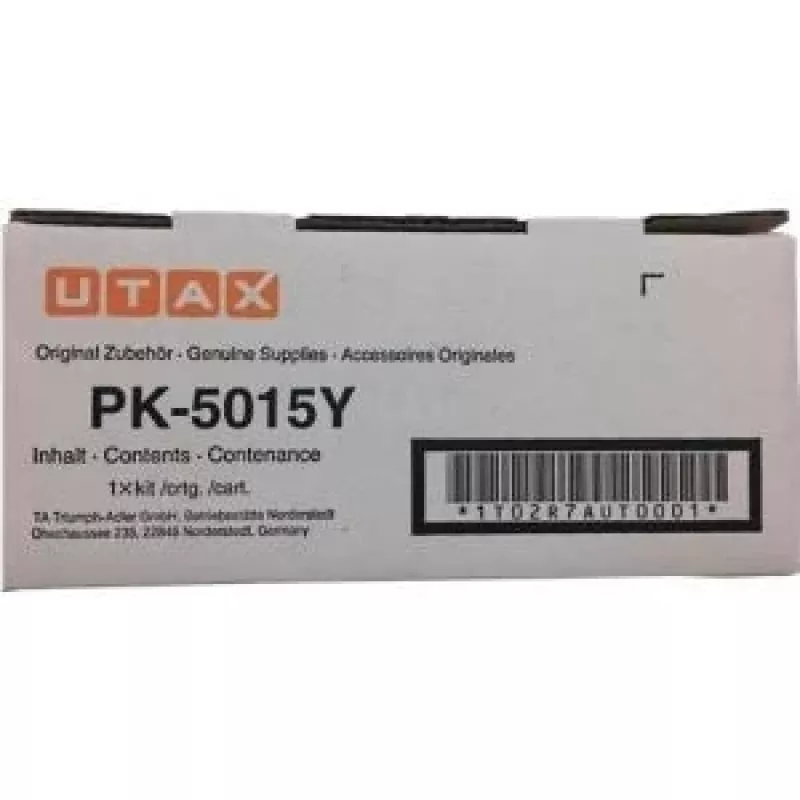 Utax 1T02R7AUT0 PK-5015Y tonerio kasetė P-C2650DW/P-C2655W spausdintuvams, 3000 psl., geltona