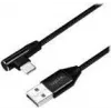 LogiLink CU0137 USB 2.0 laidas, 0,3 m, USB-A į USB-C, juodas