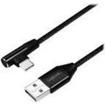 LogiLink CU0137 USB 2.0 laidas, 0,3 m, USB-A į USB-C, juodas