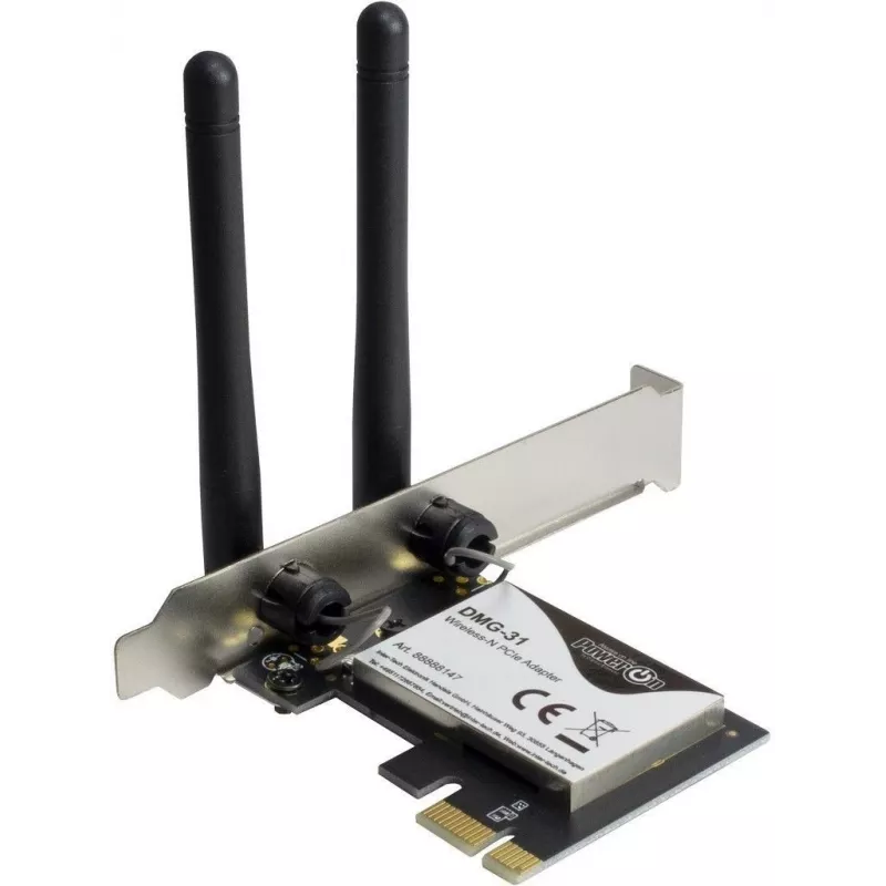 Inter-Tech DMG-31 belaidė PCI Express Wi-Fi 4 (802.11n) kortelė, 300 Mbit/s (88888147)