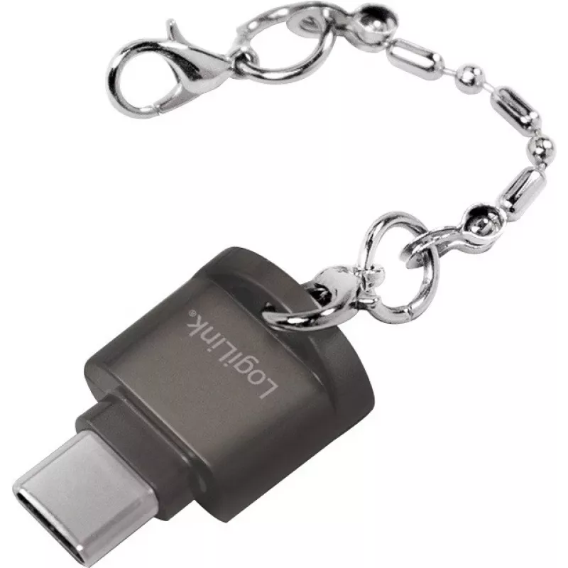 USB-C į microSD kortelių skaitytuvas su raktų pakabuku