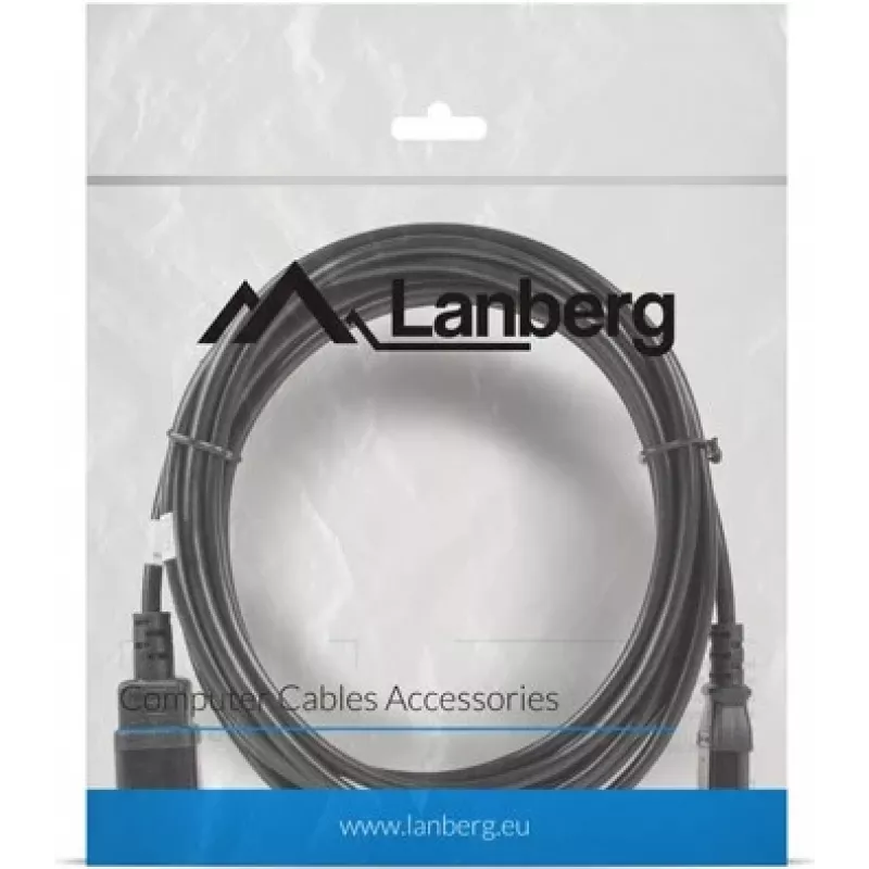 Lanberg C13-C14 VDE maitinimo ilginimo laidas, 5 m (ca-c13e-11cc-0050-bk)