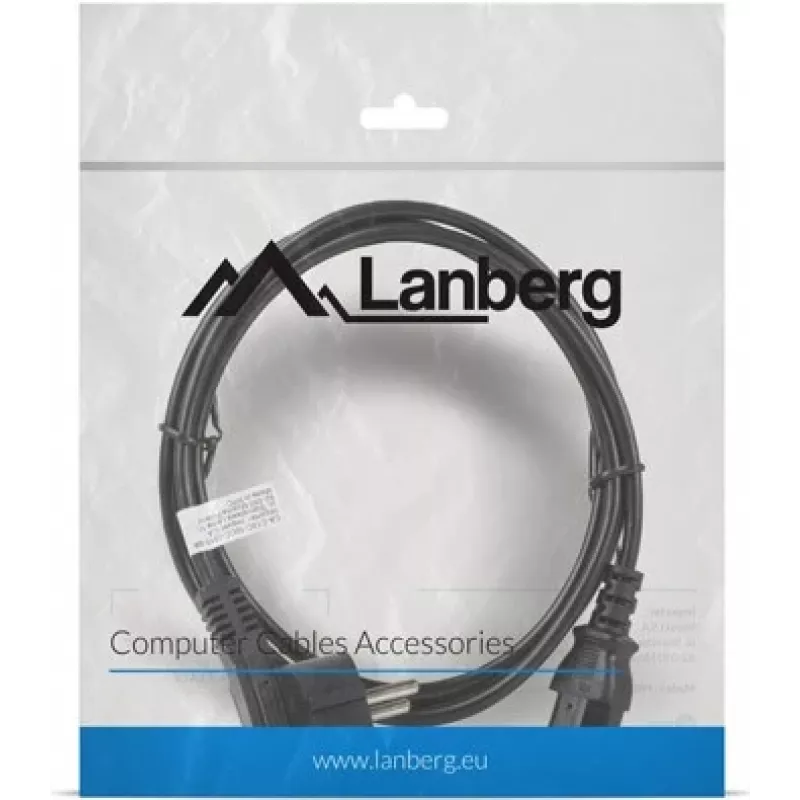 Lanberg CA-C13C-10CC-0018-BK Maitinimo laidas juodas 1,8 m C13 kištukas CEE7/7