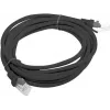 Patch kabelis UTP Lanberg PCU6-10CC-0300-BK (RJ45 – RJ45, 3 m, UTP, 6 kategorija, juoda)