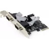 Vidinė serijinė plokštė GEMBIRD SPC-22 PCIe RS-232 Low-profile, WCH382, 16000 Kbit/s, 67×120×20 mm, juoda