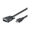 Goobay DVI-D/HDMI kabelis, nikeliuotas, 2 m | 50580