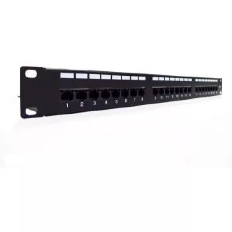 DIGITUS Professional DN-91624U - Pataisų skydelis - RJ-45 x 24 - Juodas, RAL 9005 - 1U (19 inch)