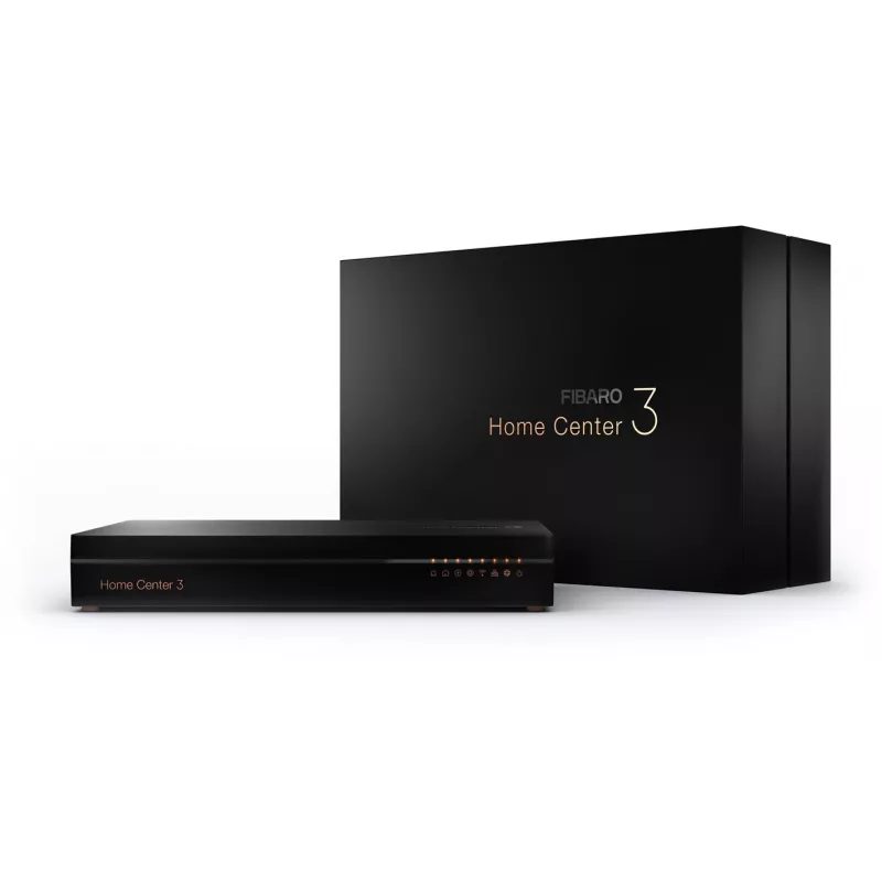 Fibaro Home Center 3 Wired & Wireless juodas