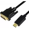 Kabelis vaizdo adapteris LogiLink CV0131 2m DisplayPort DVI juodas