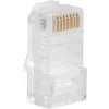 LANBERG PLU-5000 RJ-45 kištukas, U/UTP (UTP), permatomas baltas, 100 vnt.