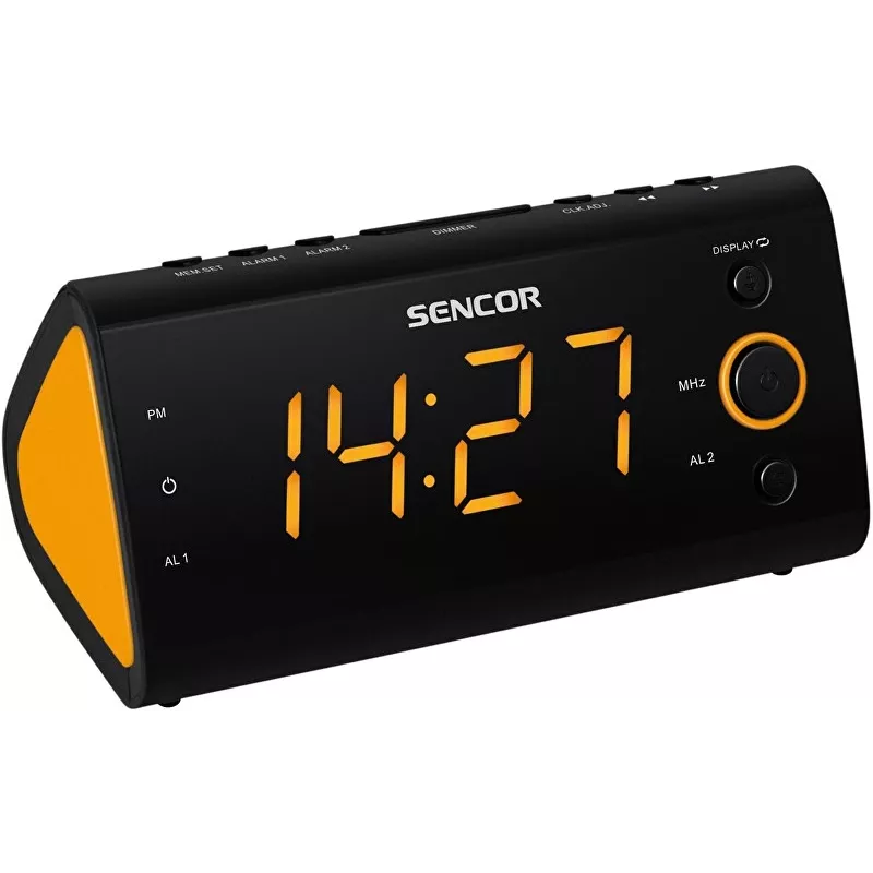 Laikrodinis radijo imtuvas SENCOR SRC 170 – PLL FM laikrodinis radijas, 1,2 colio LED, dvigubas žadintuvas, patalpų temperatūra, atsarginė baterija