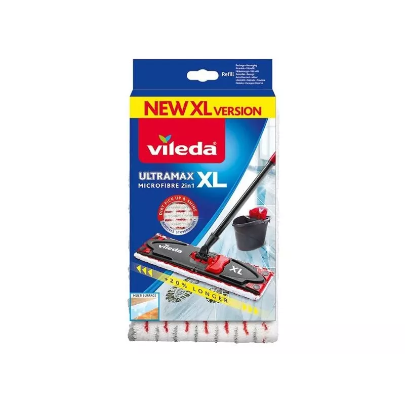 Valymo pagalvėlė Vileda UltraMax XL raudona balta