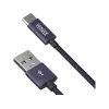 Kabelis YENKEE YCU 301 BE USB-A 2.0 / USB-C 1 m Fialov