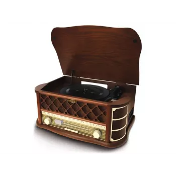 SENCOR Gramofon STT 016 – retro stiliaus garso sistema su vinilu, CD, kasetėmis ir radiju