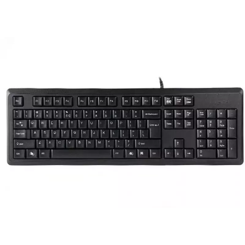 A4Tech KR-92 klaviatūra USB QWERTY angliška juoda