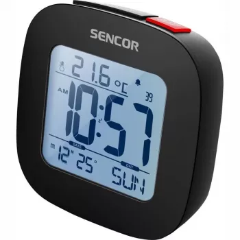 Sencor SDC 1200 B Laikrodis su žadintuvu, Juodas