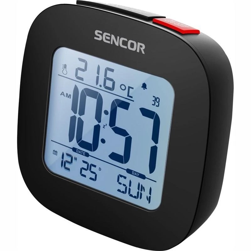 Sencor SDC 1200 B Laikrodis su žadintuvu, Juodas