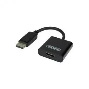 Unitek Y-5118DA DisplayPort į HDMI adapteris kištukas/lizdas, 0,1 m, Full HD 1920x1200, juodas