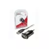 UNITEK Y-105 serijinis kabelis juodas 1,5 m USB Type-A DB-9