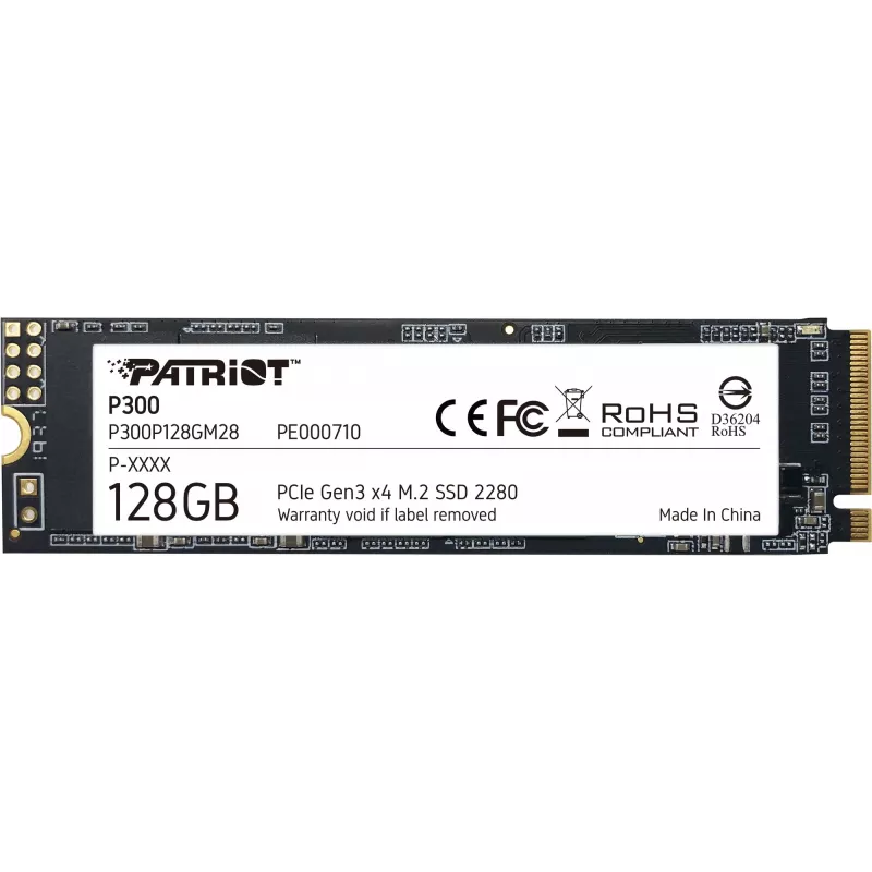 Patriot Memory P300P128GM28 vidinis kietasis diskas M.2 128 GB PCI Express NVMe