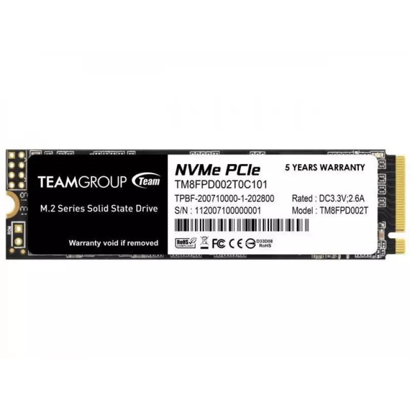SSD diskas Team Group 2 TB M.2 PCI Express 3.0 NVMe MP33 PRO