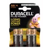 Duracell Plus AA/LR6 šarminės baterijos, 4 vnt. pakuotė
