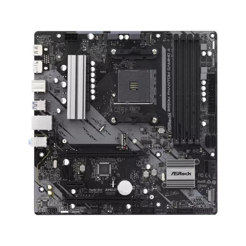 Motininė plokštė ASRock B550M Phantom Gaming 4 AMD B550 Socket AM4 micro ATX
