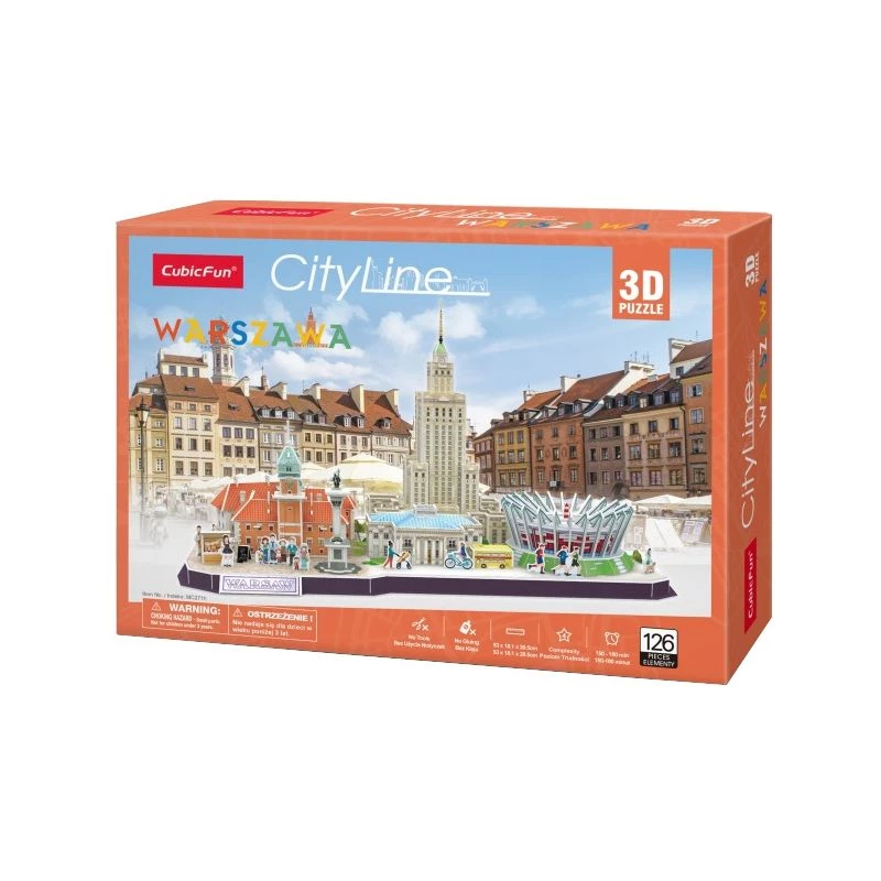3D Dėlionė – Varšuvos panorama Cityline