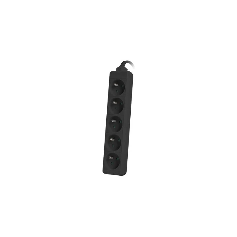 Lanberg PS0-05E-0300-BK ilginimo laidas 3 m 5 AC lizdų juodas
