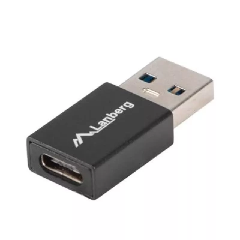 Lanberg AD-UC-UA-01 adapter USB 3.0 tipo A (vyriškas) į USB 3.0 tipo C (moteriškas), juodas
