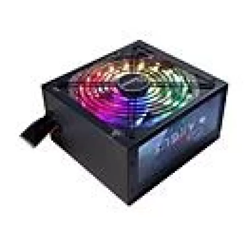 Inter-Tech Argus RGB-500W II maitinimo blokas, 500 W, 100–240 V, 50/60 Hz, aktyvus PFC, apsauga nuo perkrovos, viršįtampio ir trumpojo jungimo