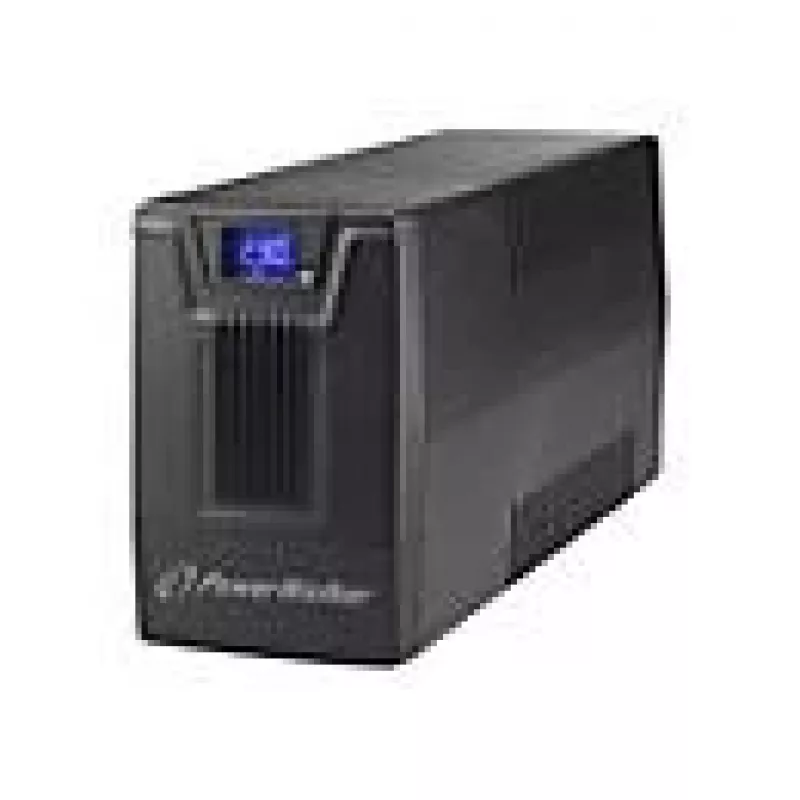 Nepertraukiamo maitinimo šaltinis PowerWalker VI 800 SCL FR – interaktyvus UPS 0,8 kVA (480 W), 2 lizdai Type E, USB, RJ-45/RJ-11, baterija 12V 9Ah, bokštas, juoda