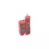LANBERG NT-0501 tinklo kabelio testeris – RJ-11/RJ-12/RJ-45, iki 250 m, įmontuota baterija, LED indikatoriai, juodas