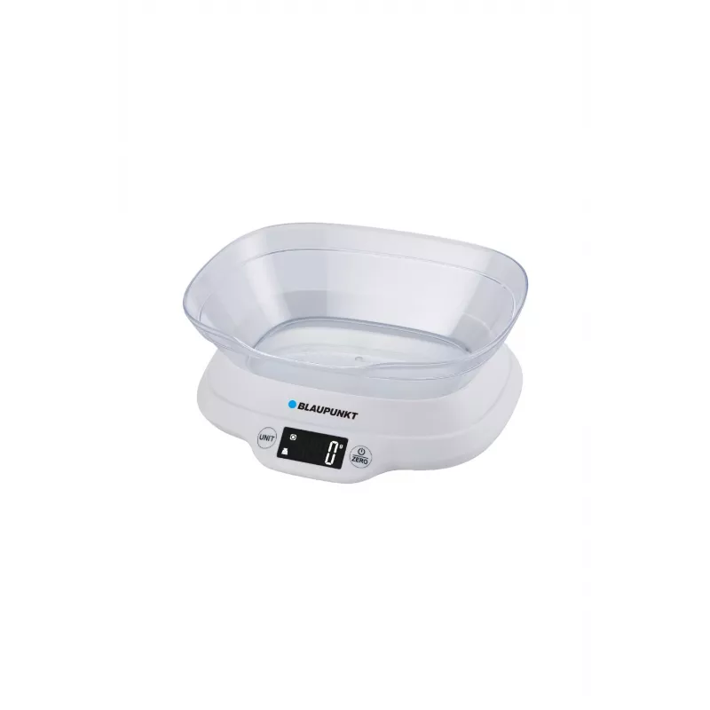 Virtuvinės svarstyklės su dubeniu Blaupunkt FKS501 – 5 kg, 1 g, dubuo, juodos