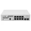 MikroTik CSS610-8G-2S+IN tinklo jungiklis – 8x Gigabit RJ-45, 2x SFP+ 10G, PoE, 12–57V