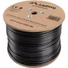LANBERG kabelis tinklo Cat5e LCF5-21CU-0305-BK, F/UTP varis, 305 m, 24 AWG, PE apvalkalas, juodas