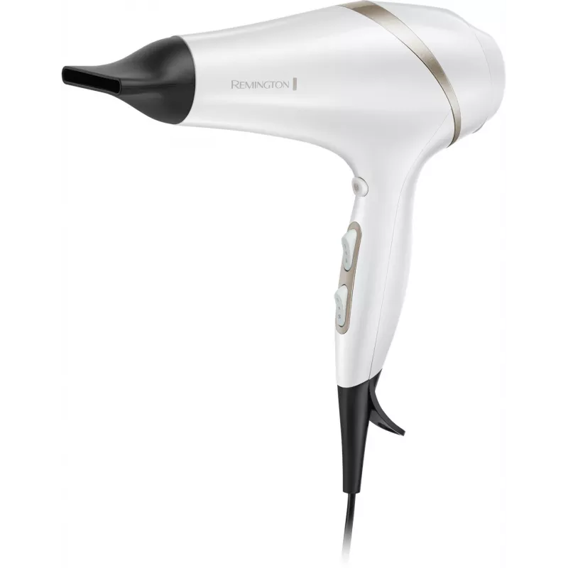 Plaukų džiovintuvas Remington AC8901 HYDRAlux 2300 W, 3 temperatūros nustatymai, jonų funkcija, difuzorius, baltas