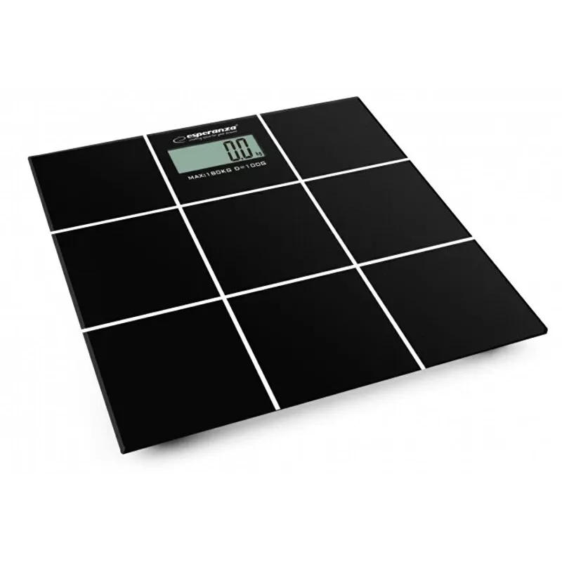 Asmeninės vonios svarstyklės Esperanza EBS004 – elektroninės, 180 kg, juodas stiklas