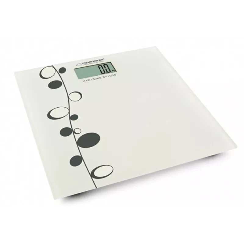 Svarstyklės Esperanza Zumba EBS005 – elektroninės, 180 kg, baltas stiklas