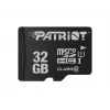 MicroSDHC atminties kortelė PATRIOT PSF32GMDC10 — 32 GB, UHS‑I, Class 10 (U1), V10, 80 MB/s, juoda