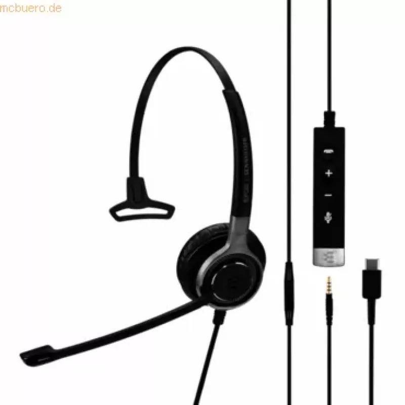 EPOS Sennheiser Ausinė Impact SC 635 USB-C 3,5 mm mono juoda sidabrinė (1000669)