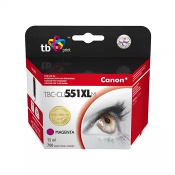 Rašalo kasetė TB Kompat. S Canon CLI-551XL MG Magenta