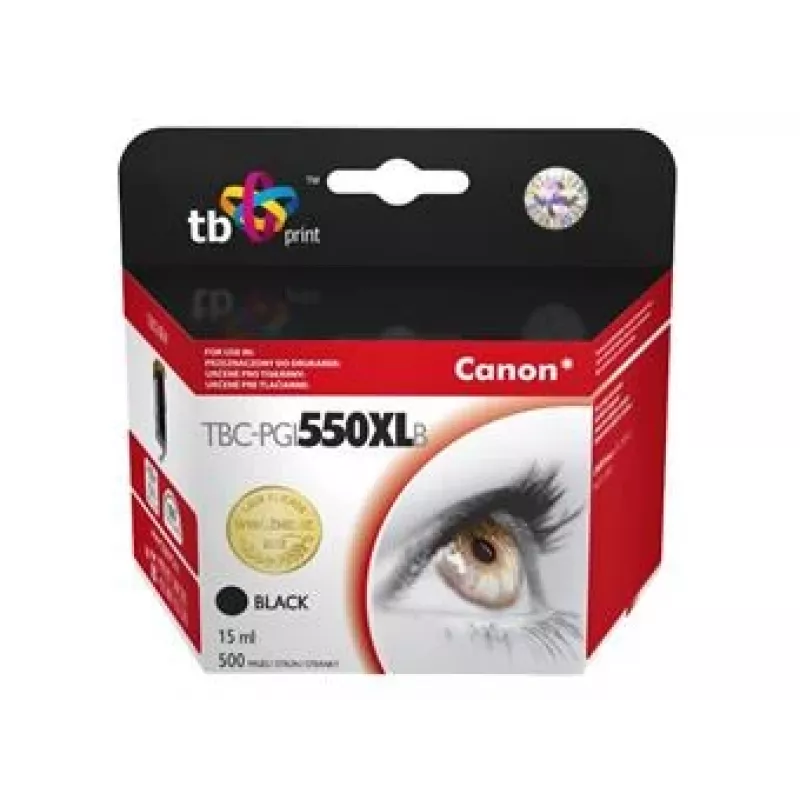 Rašalo kasetė TB Kompat. S Canon PGI-550XLBK Juoda