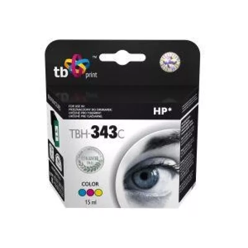 Kasetė rašalinė TBH-343C (HP nr. 343 - C8766EE) spalvota perdirbta
